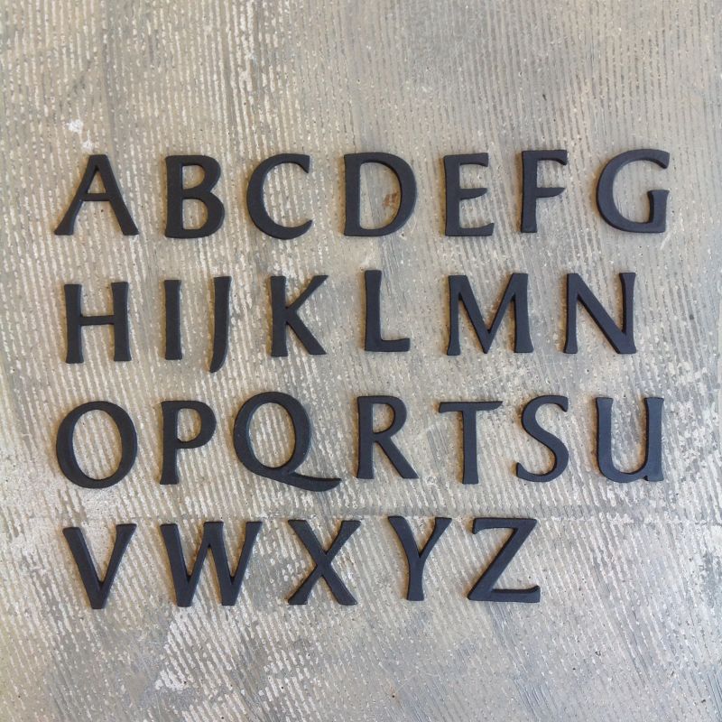 Brass Letter Uppercase Alphabet Small Size