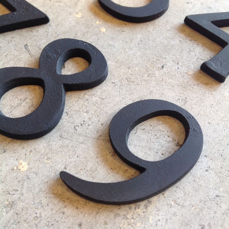 Brass letter number S size