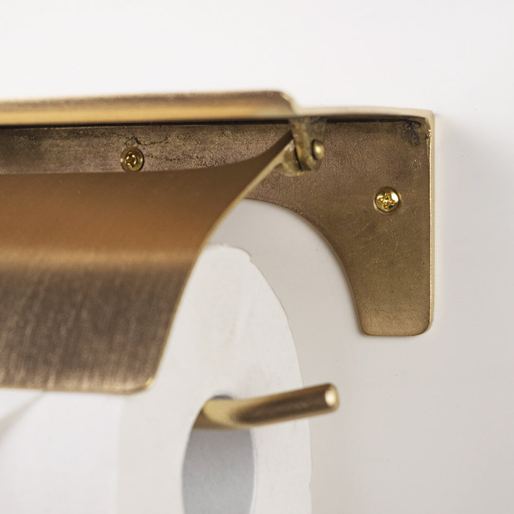 Shelf Paper Holder Brass GD
