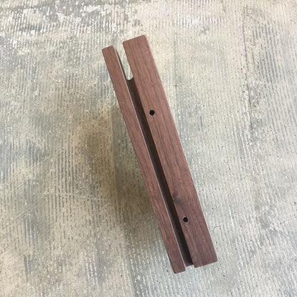 wood bracket SCISSOR WALNUT