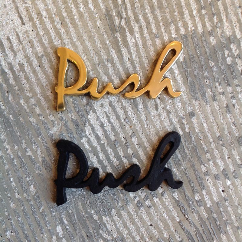 Brass Letter (Push) *Limited stock