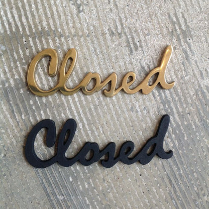 Brass Letter (Closed) *Limited stock