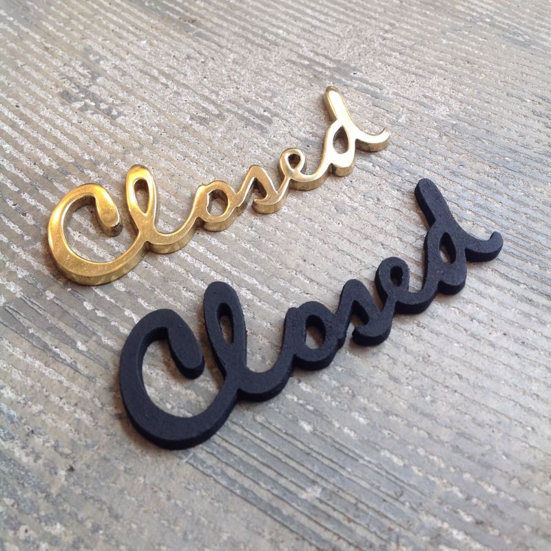 Brass Letter (Closed) *Limited stock