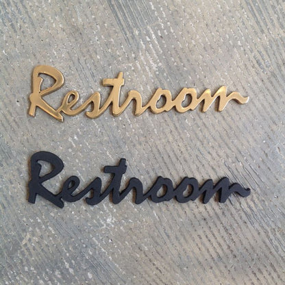 Brass Letter (Restroom) *Limited stock