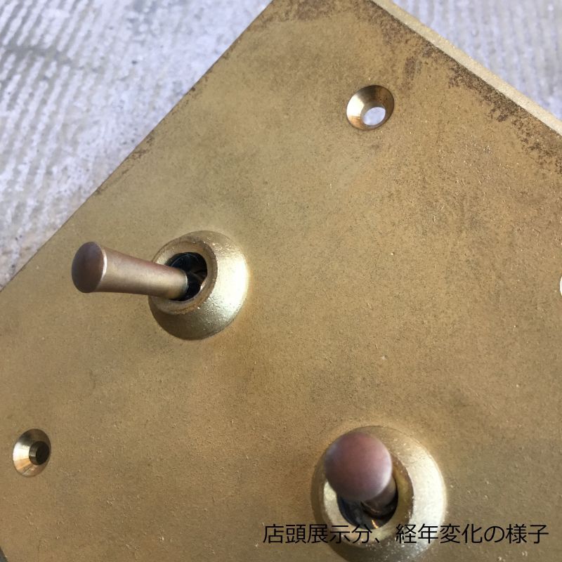 MATUREWARE 真鍮スイッチプレート2口（1112-2）
