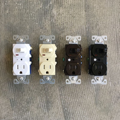 American switch &amp; dustproof outlet (single cut) *Limited stock